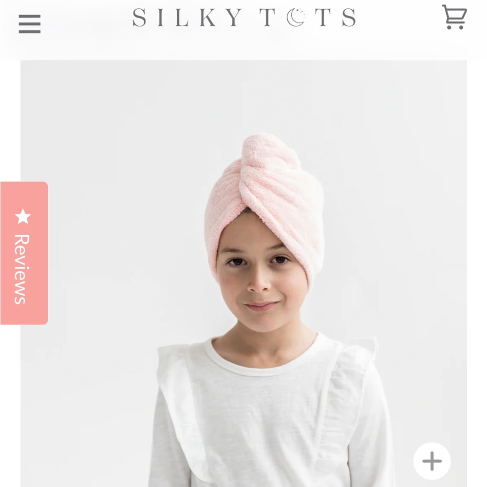 Silky tots head wrap pink new